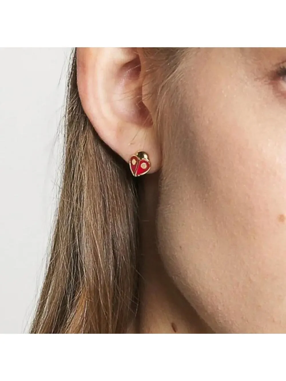 Kate Spade Animal Party Ladybug Studs Earrings